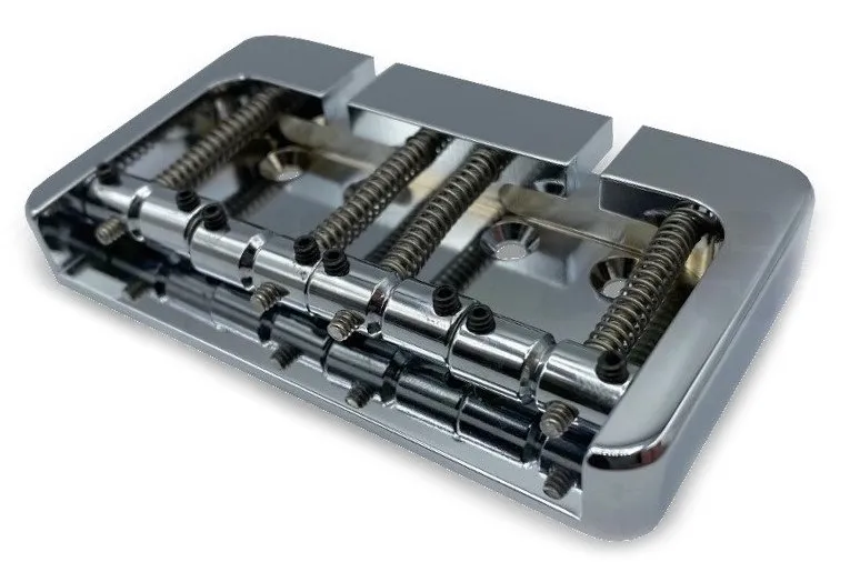 Hipshot B-Style 4-string Bass Bridge, Chrome Finish (5B400BC-787
